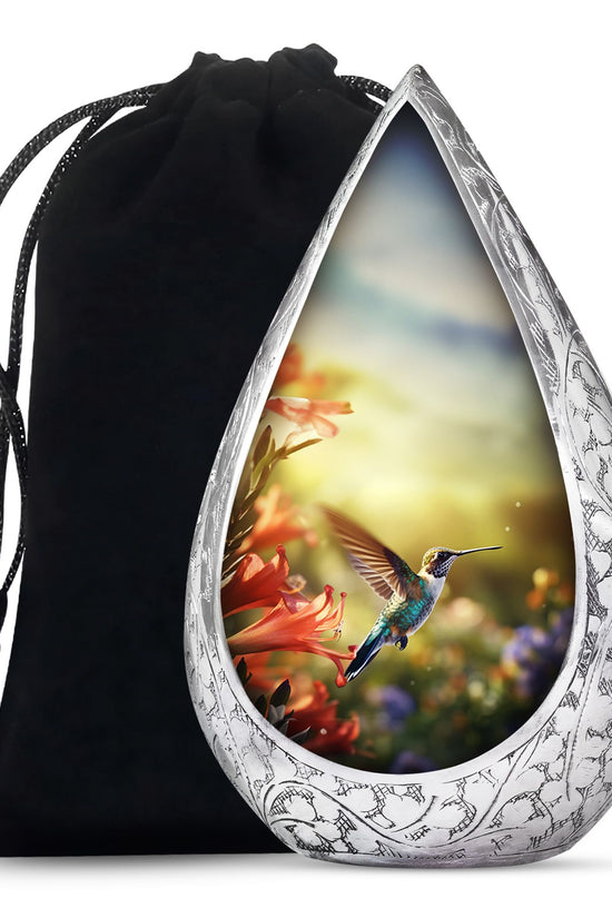 Hummingbird Theme Cremation Urn - Beautiful Memorial Urn For Loved Ones