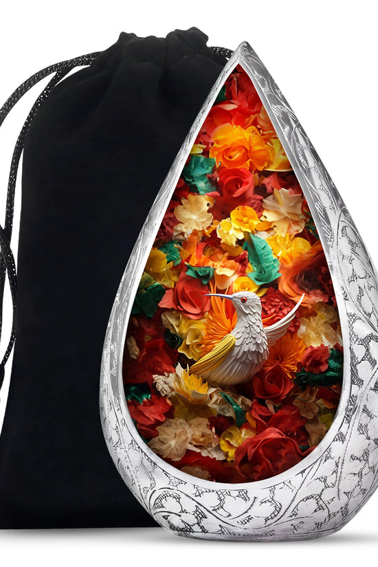 Classic Hummingbird Funeral Urn - Artistic Cremation Urn For Adult Ashes
