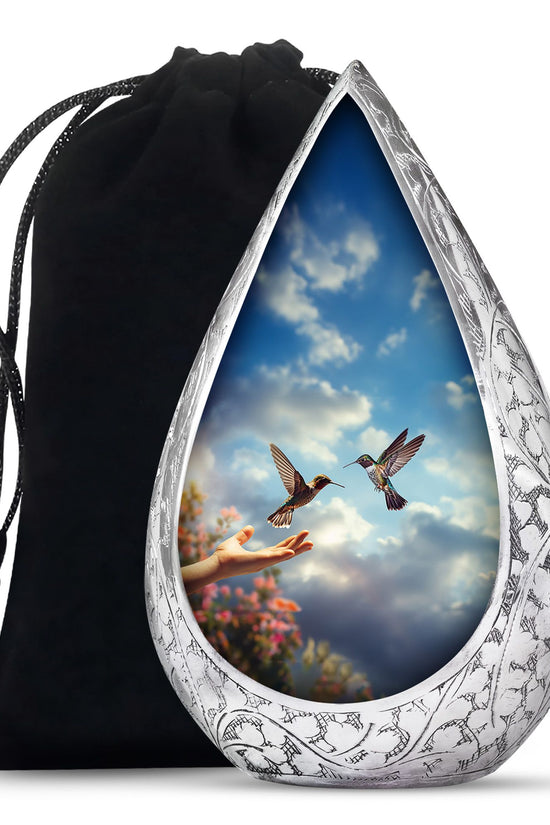 Couple Hummingbird Cremation Urn - Elegent Memorial Urn For Loved Ones