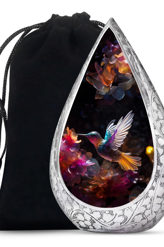 Unique Hummingbird Funeral Urn - Decorative Memorial Urn For Human Ashes