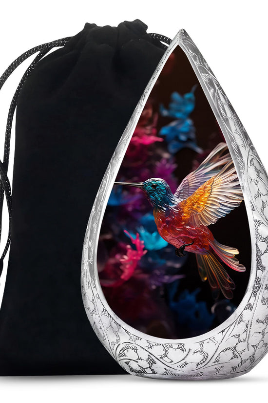 Flying Hummingbird Cremation Urn - Beautiful Funeral Urn For Adults Ashes