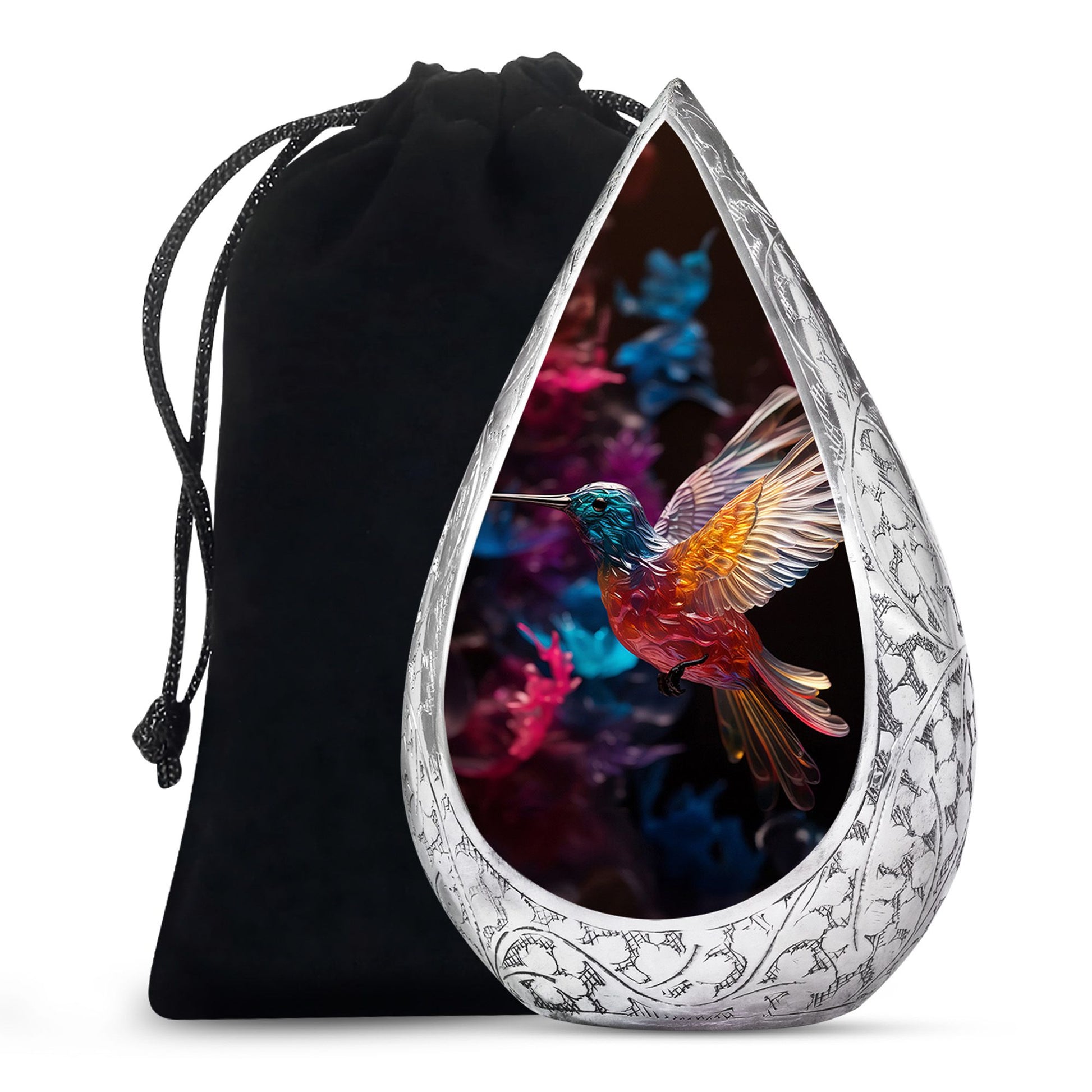 Flying Hummingbird Cremation Urn - Beautiful Funeral Urn For Adults Ashes