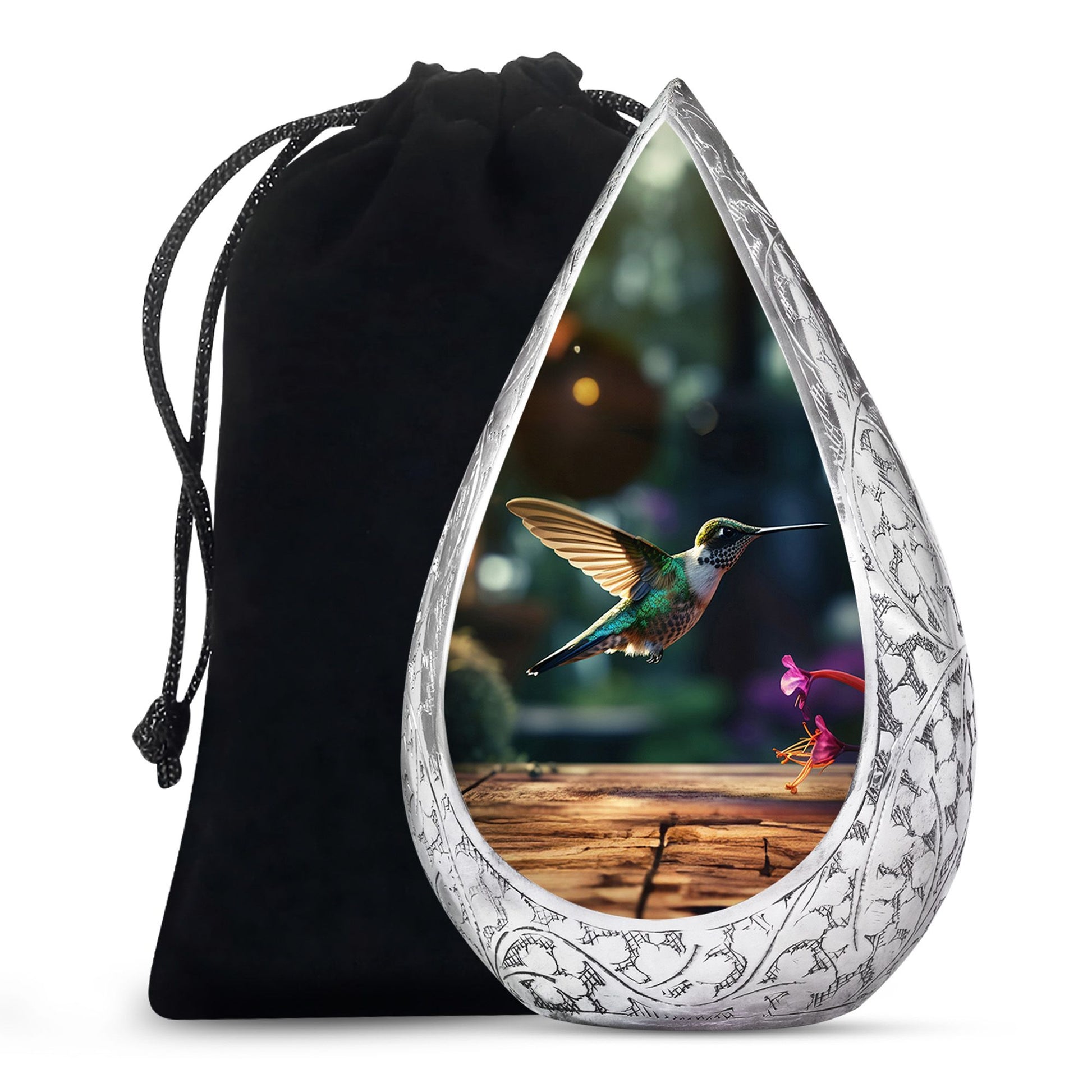 Hummingbird Funeral Urn - Large Memorial Urn For Male & Female