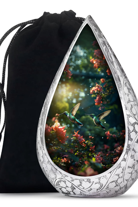 Flying Hummingbird Memorial Urn – Nature Inspired Funeral Urn For Ashes