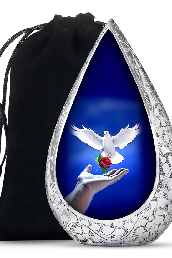 Dove Bird Memorial Urn - Peaceful Cremation Urn For Adult Ashes