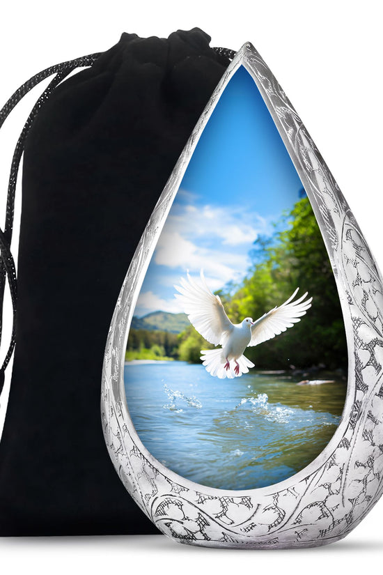 Nature Funeral Theme Urn - Dove Memorial Urn For Loved Ones