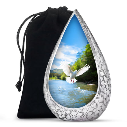 Nature Funeral Theme Urn - Dove Memorial Urn For Loved Ones