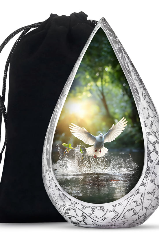 Dove Bird Memorial Urn For Ashes - Cremation Urns For Human Ashes Adult
