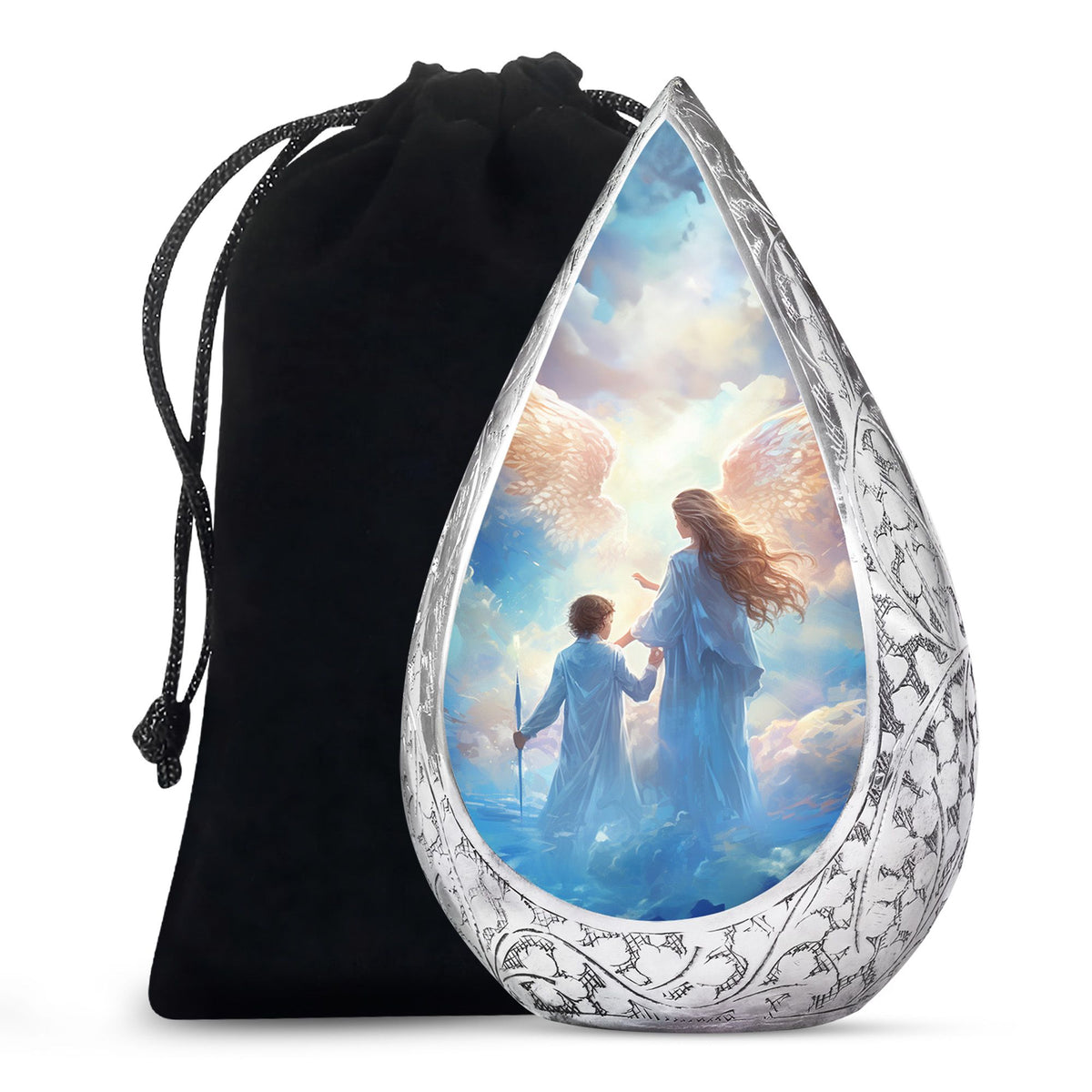 Angel Heaven Memorial Urn - Guardian Angel Cremation Urn For Adult Ashes