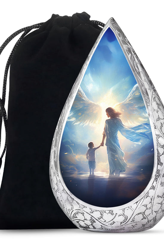 Divine Angel Light Memorial Urn - Spiritual Cremation Urn For Loved Ones