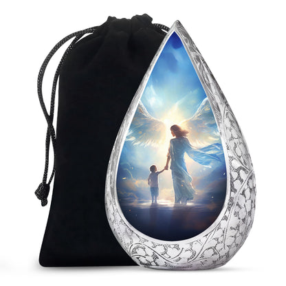 Divine Angel Light Memorial Urn - Spiritual Cremation Urn For Loved Ones