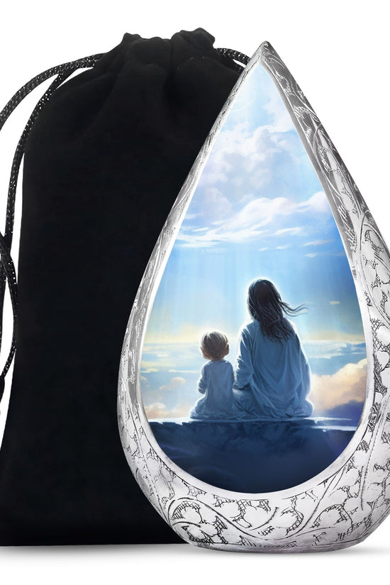 Heaven Cloud Memorial Urn - Peaceful Angel Cremation Urn For Male & Female
