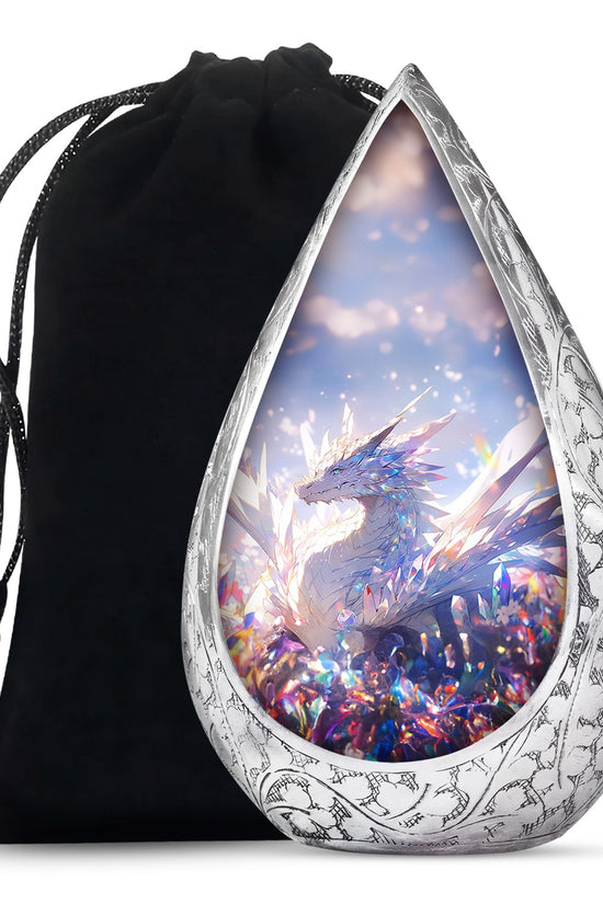 Crystal Dragon Spirit Funeral Urn For Human Ashes - Decorative Burial Urn