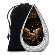 Celestial Silver Dragon Funeral Urn For Adults - Premium Aluminium Urn
