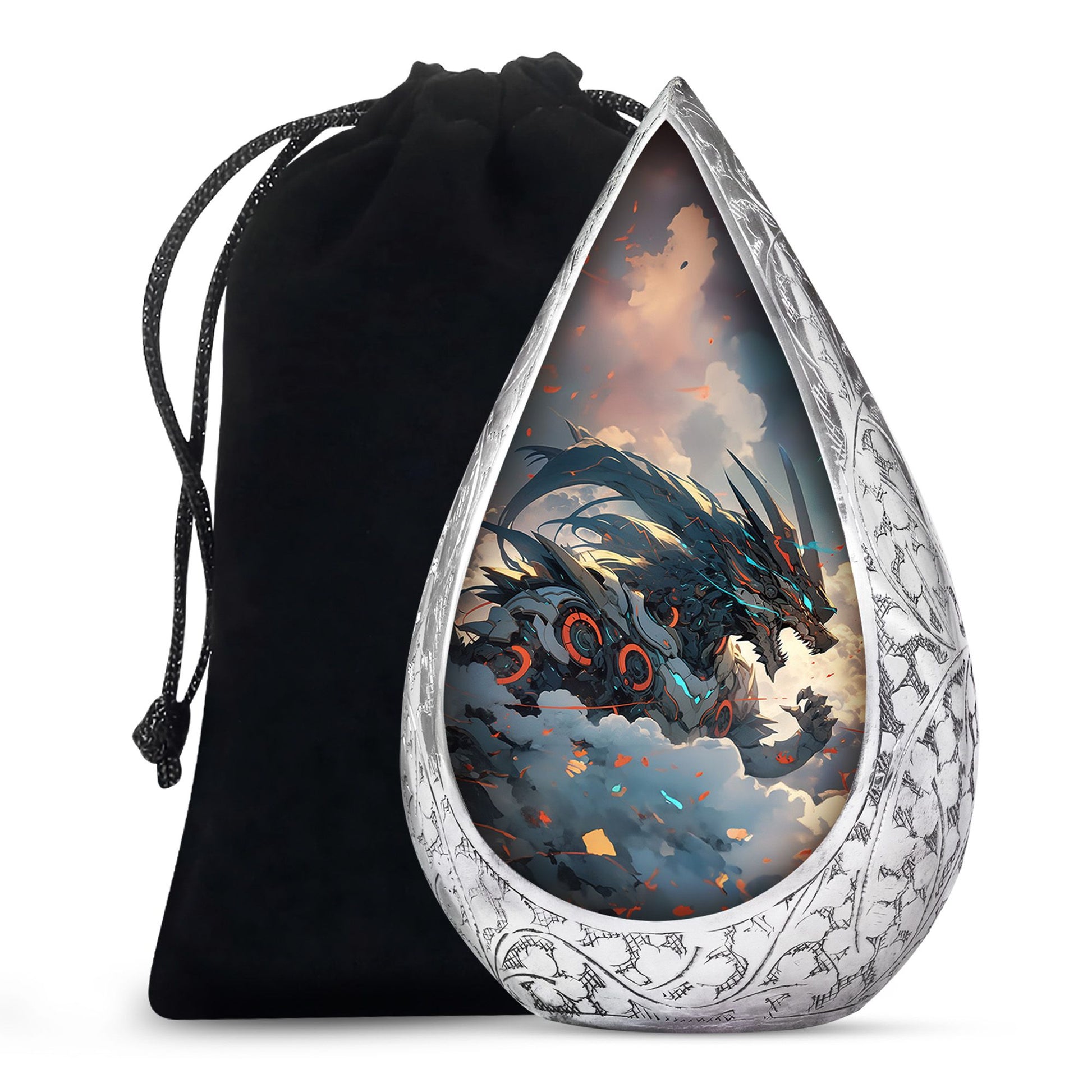 Dragon Warrior Memorial Urn For Adults - Premium Funeral Urn For Adult Ashes