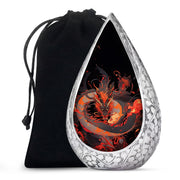 Dragon Fantasy Cremation Urn For Human Ashes - Aluminium Black Memorial Urn