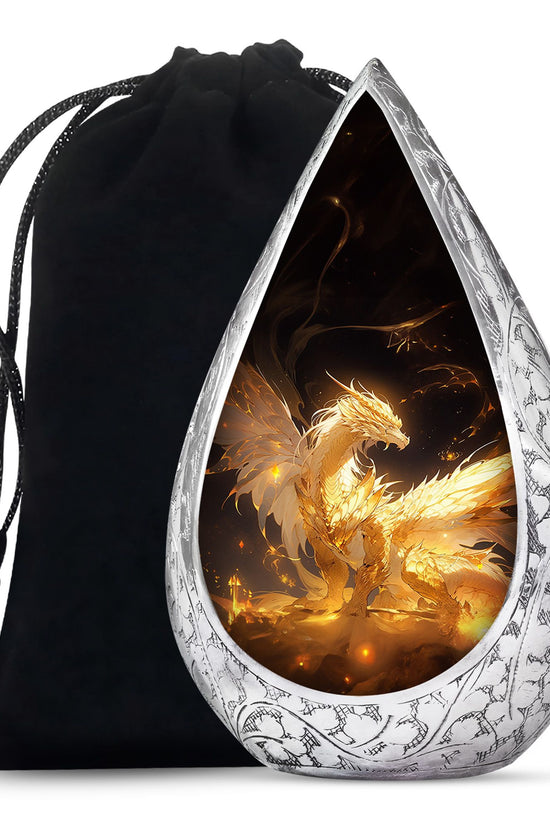 Celestial Dragon Flame Cremation Urn - Premium Adult Urn For Ashes