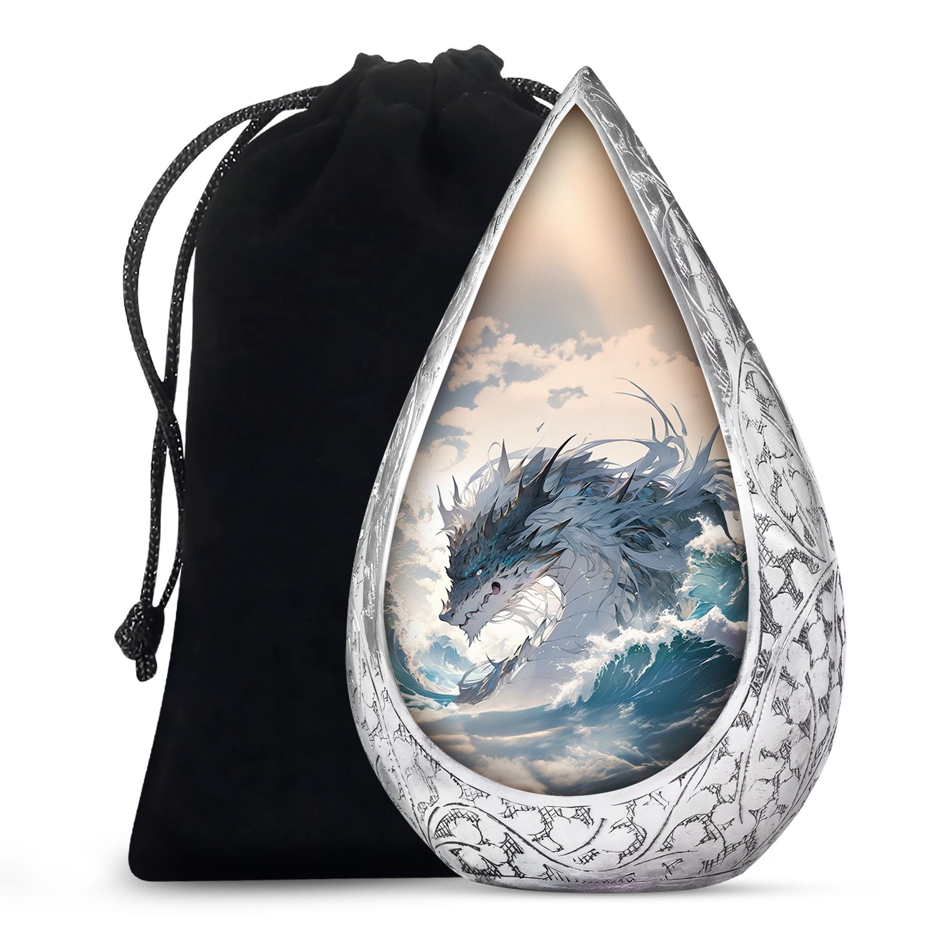 Dragon Mountain Fantasy Cremation Urn - Burial Urn For Adult Ashes