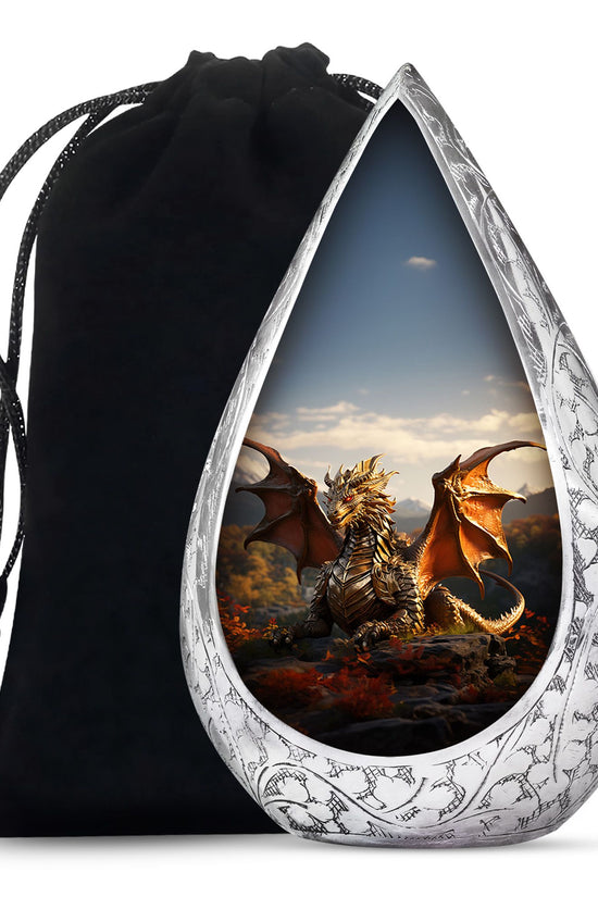 Dragon Heaven Memorial Urn For Adults - Elegant Cremation Urn For Adults