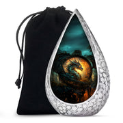 Dragon Warrior Funeral Urn - Aluminium Cremation Urn For Adult Ashes