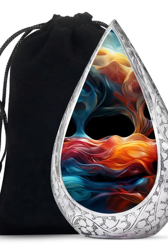 Cremation Urn For Ashes - Black Aluminum Urn For Loved Ones