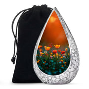 Tulip Garden Memorial Urn - Flower Theme Funeral Urn For Ashes