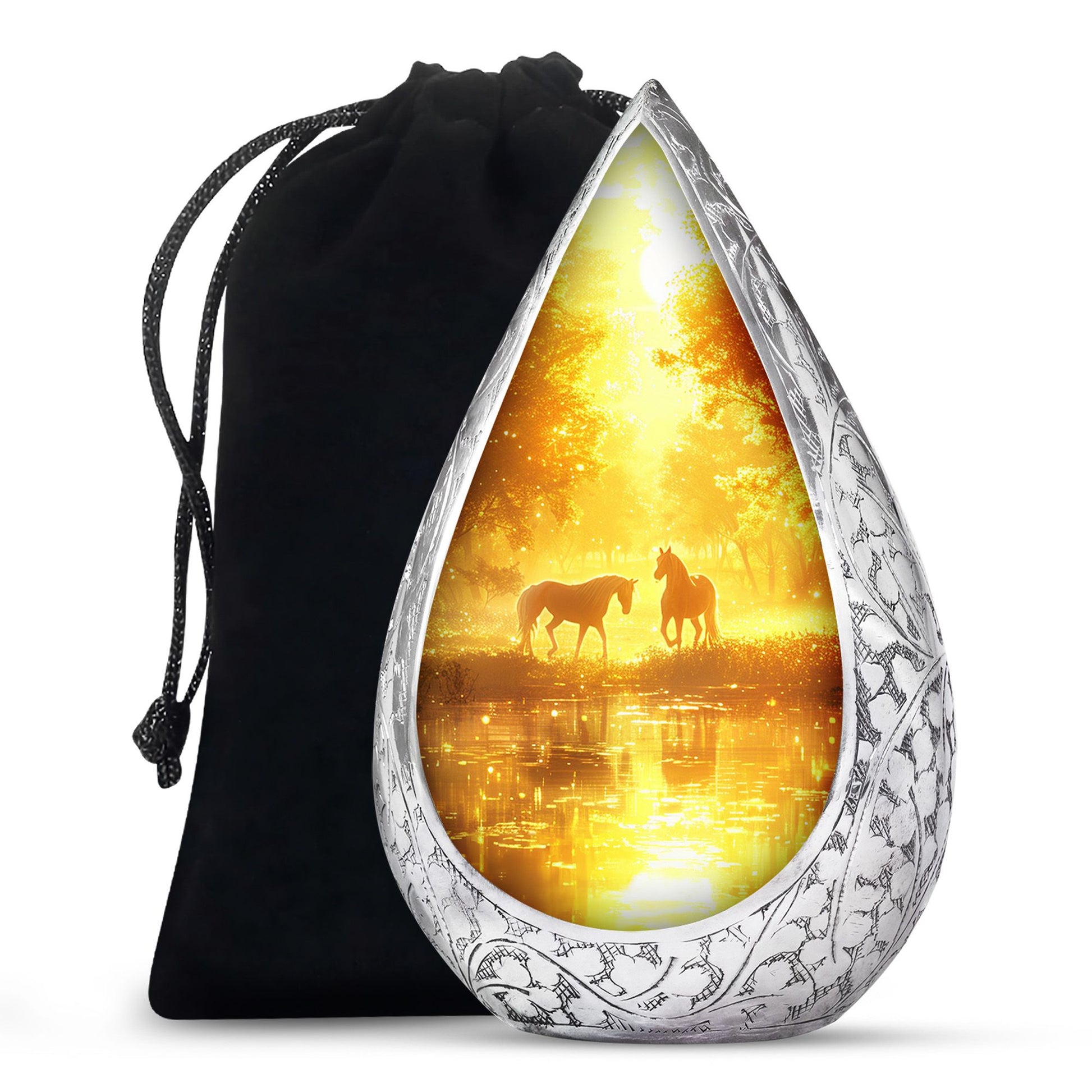 Horse Funeral Urn For Ashes - Divine Memorial Urn For Human Ashes