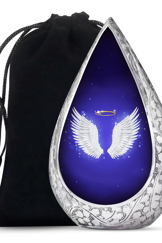 Angel Wings Cremation Urn - Spiritual Memorial Urn For Ashes