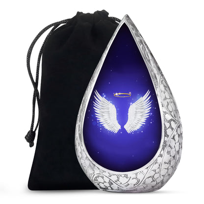 Angel Wings Cremation Urn - Spiritual Memorial Urn For Ashes