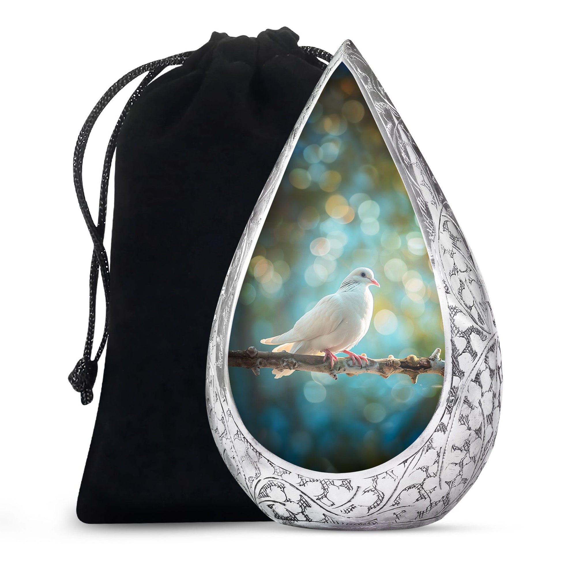 Dove Memorial Urn For Ashes - Forest Funeral Urn For Burial