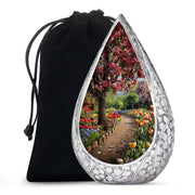 Beautiful Flower Garden Funeral Urn - Cremation Urn For Adult Ashes