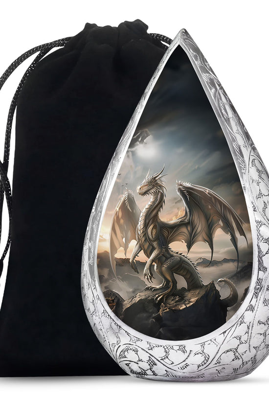 Black Dragon Cremation Urn - Elegant Funeral Urn For Human Ashes
