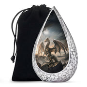 Black Dragon Cremation Urn - Elegant Funeral Urn For Human Ashes