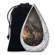 Dragon Storm Fantasy Memorial Urn - Artistic Aluminium Urn For Ashes