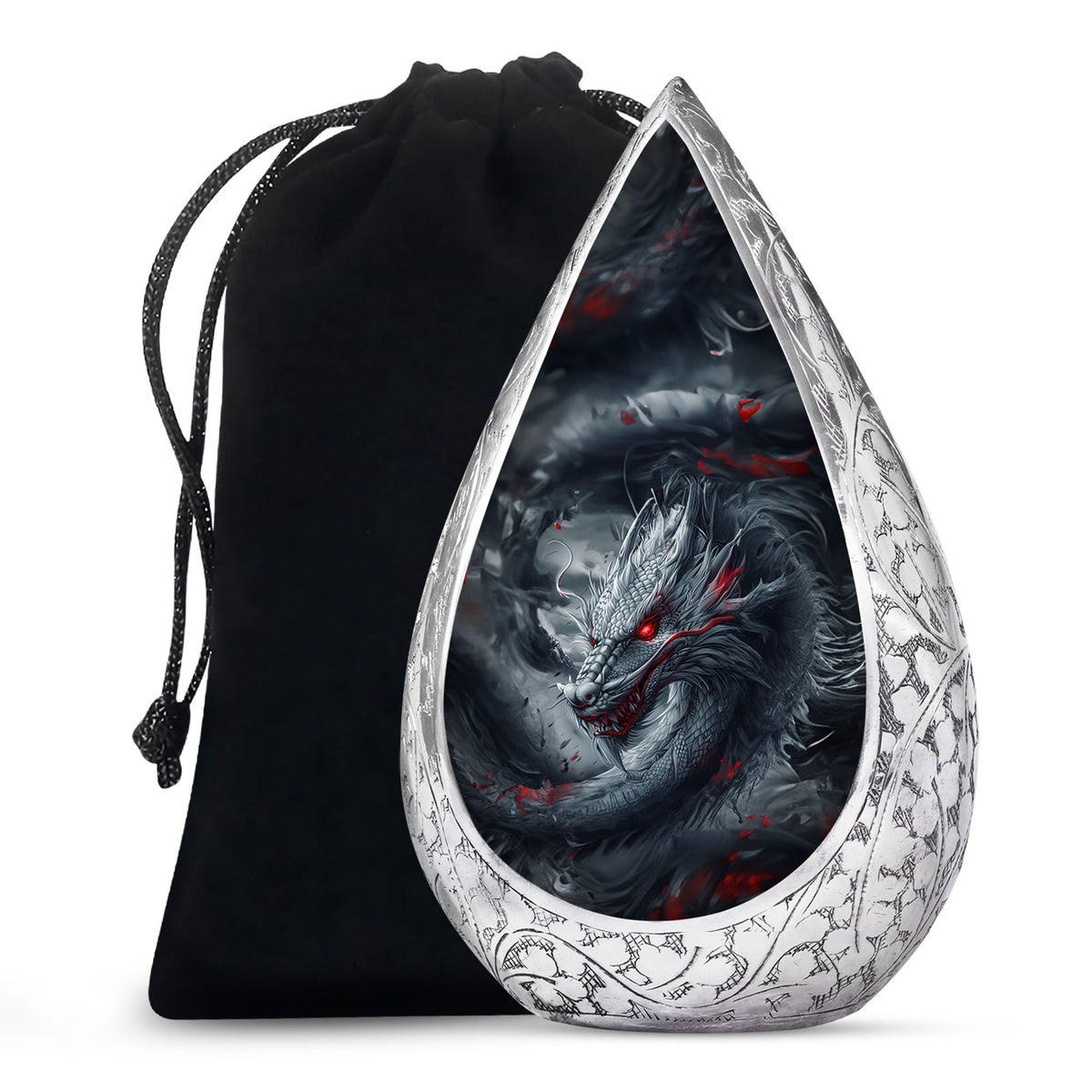 Dragon Funeral Urn For Human Ashes - Large Aluminium Urn For Adult Ashes
