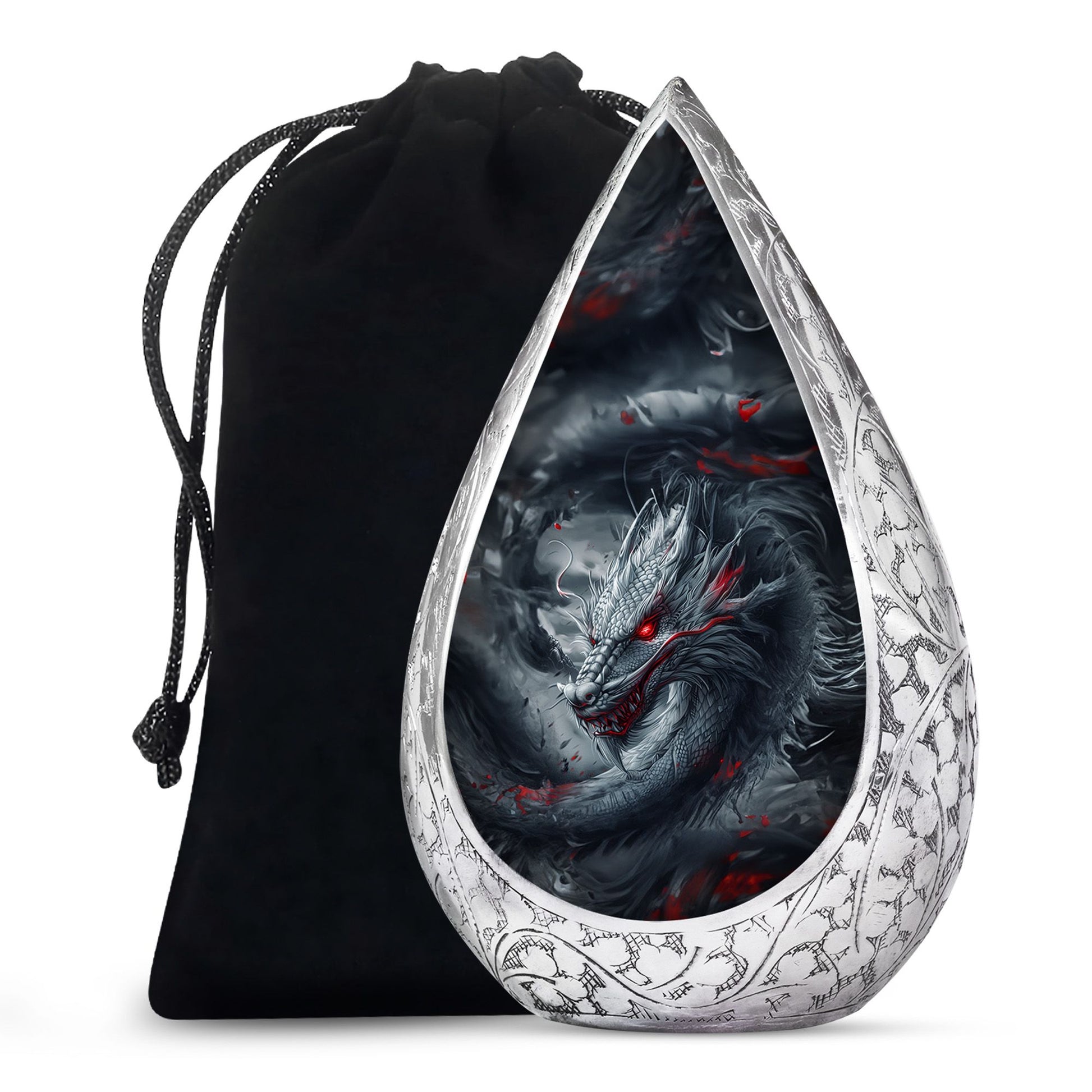 Dragon Funeral Urn For Human Ashes - Large Aluminium Urn For Adult Ashes