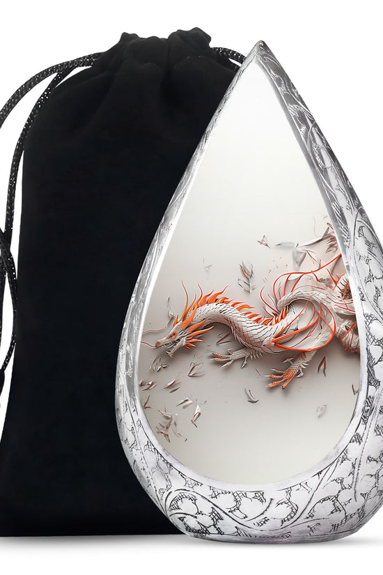 Dragon Cosmic Memorial Urn For Ashes - Galaxy Theme Burial Urn