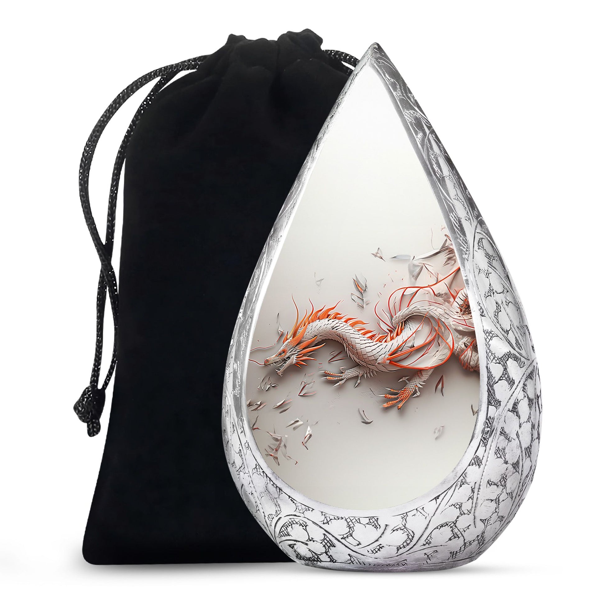 Dragon Cosmic Memorial Urn For Ashes - Galaxy Theme Burial Urn