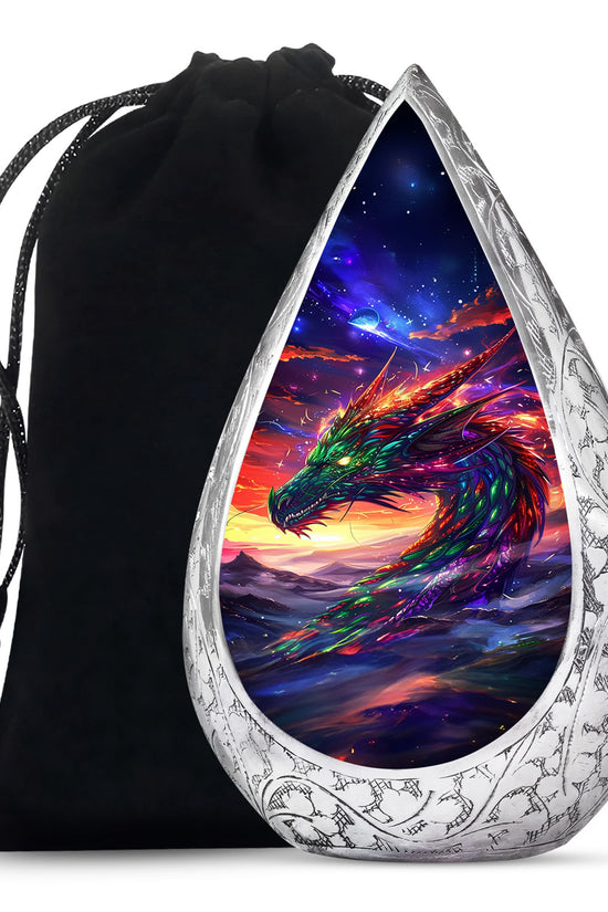 Dragon Flame Funeral Urn For Adults - Decorative Cremation Urn For Ashes