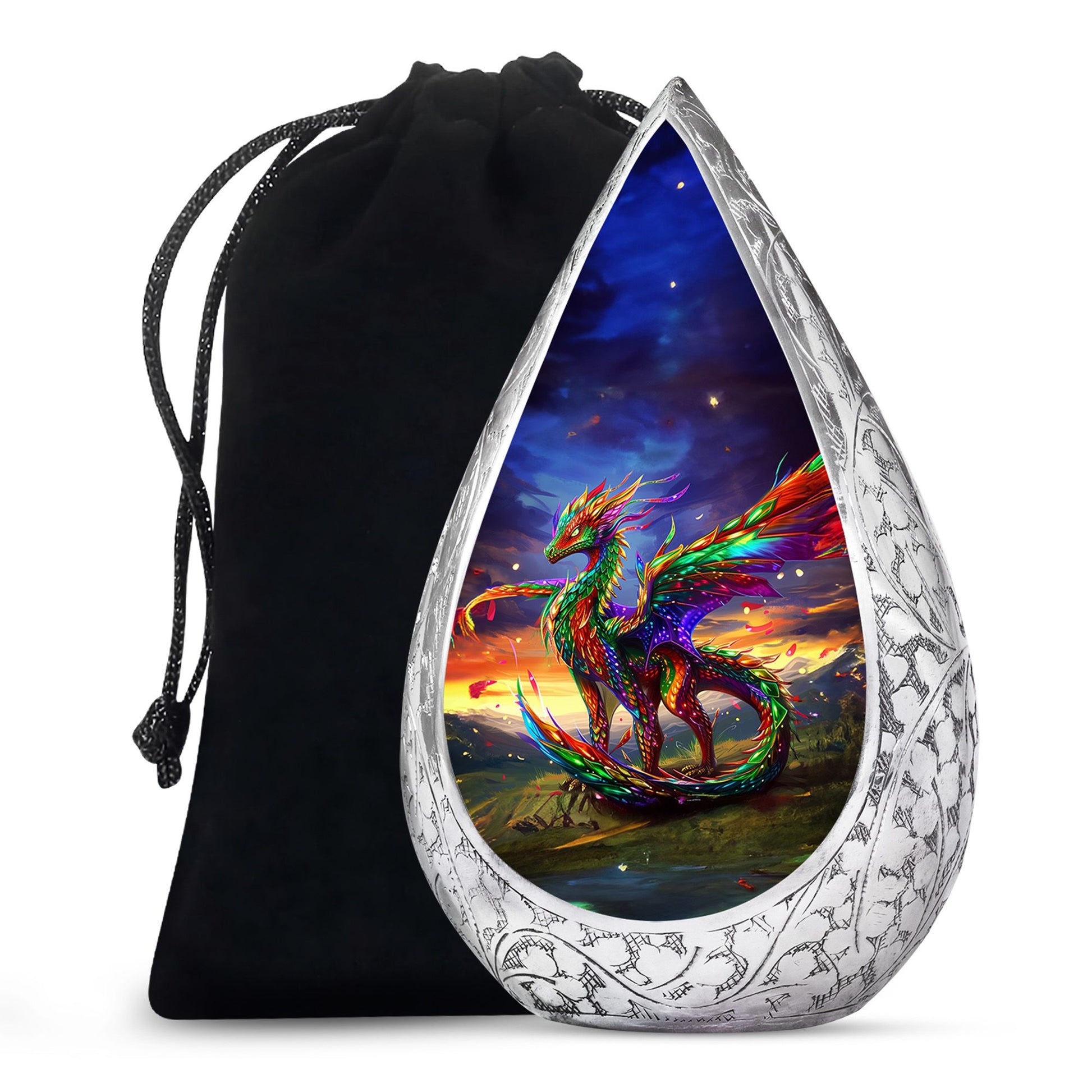 Dragon Universe Cremation Urn For Human Ashes - Celestial Memorial Urn