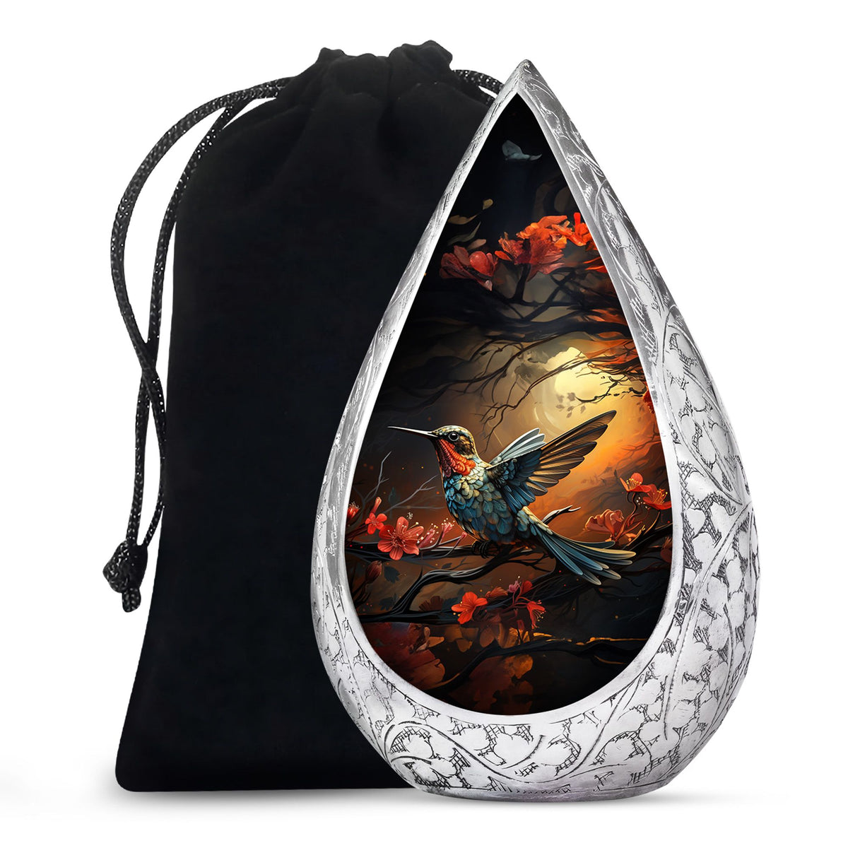 Nature Hummingbird Urn - Premium Memorial Urn For Human Ashes