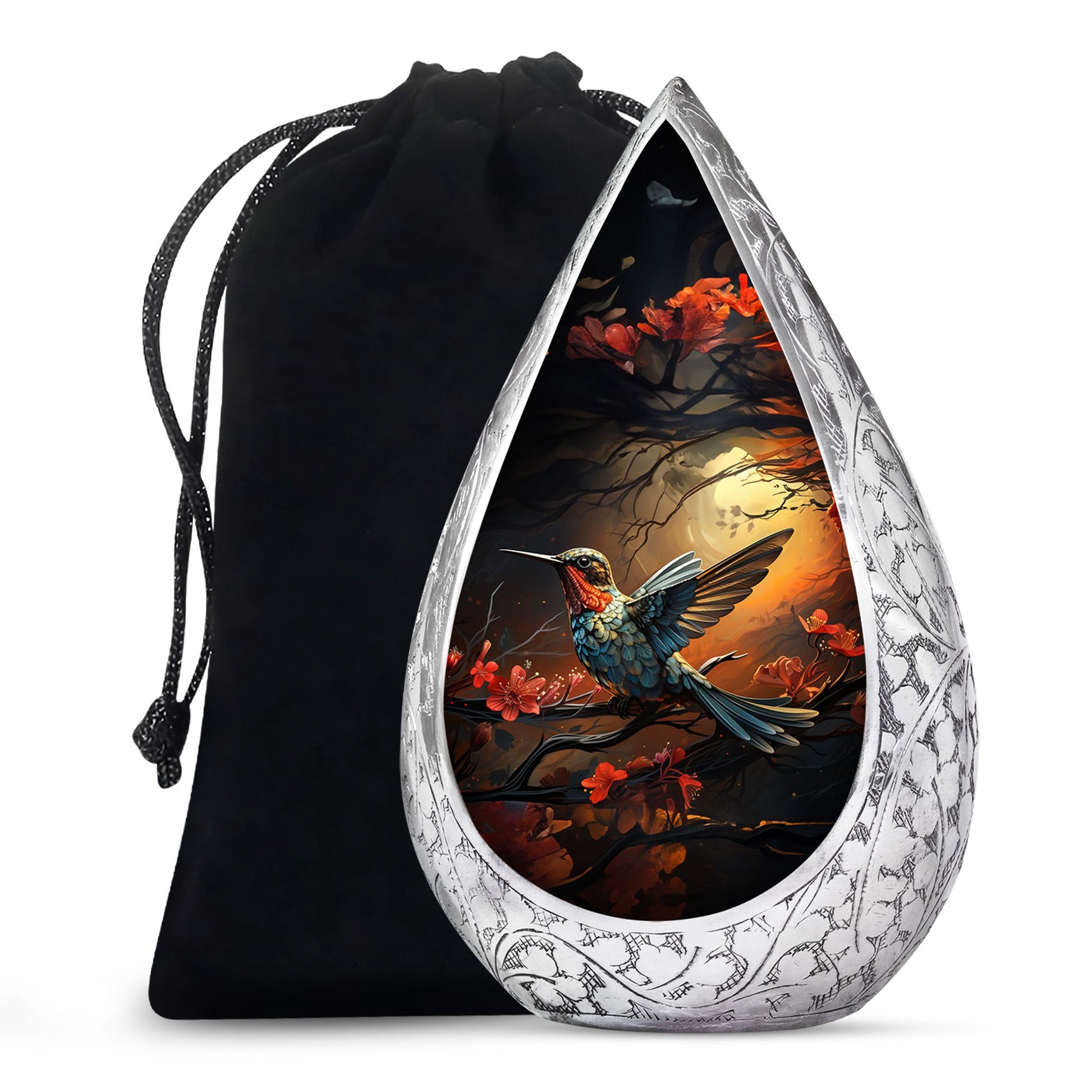 Nature Hummingbird Urn - Premium Memorial Urn For Human Ashes