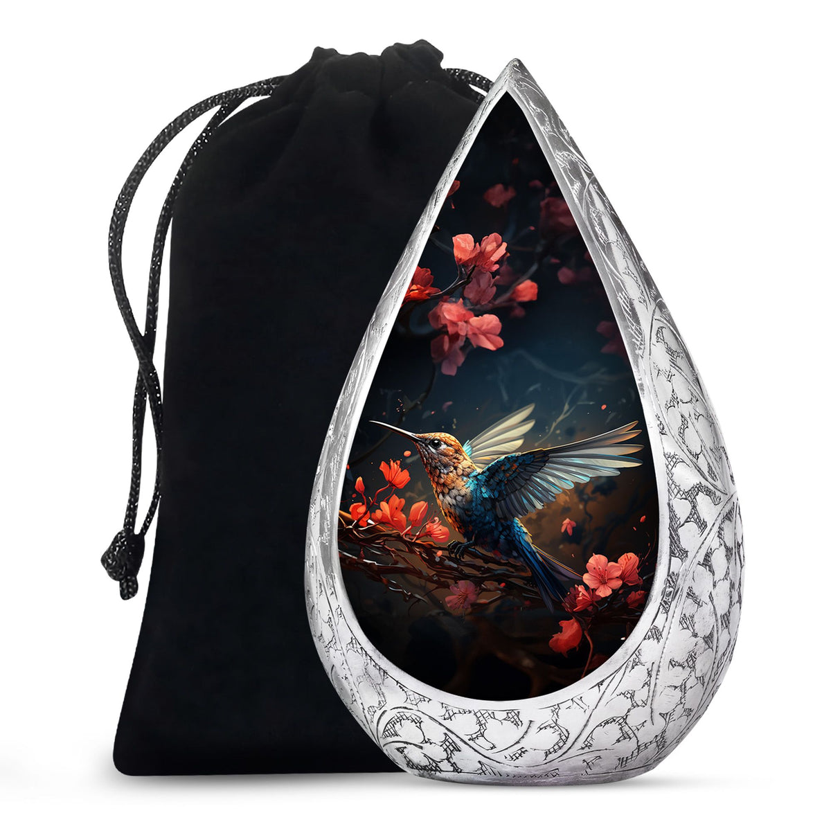 Mystic Hummingbird Cremation Urn - Scenic Ashes Urn For Human Ashes