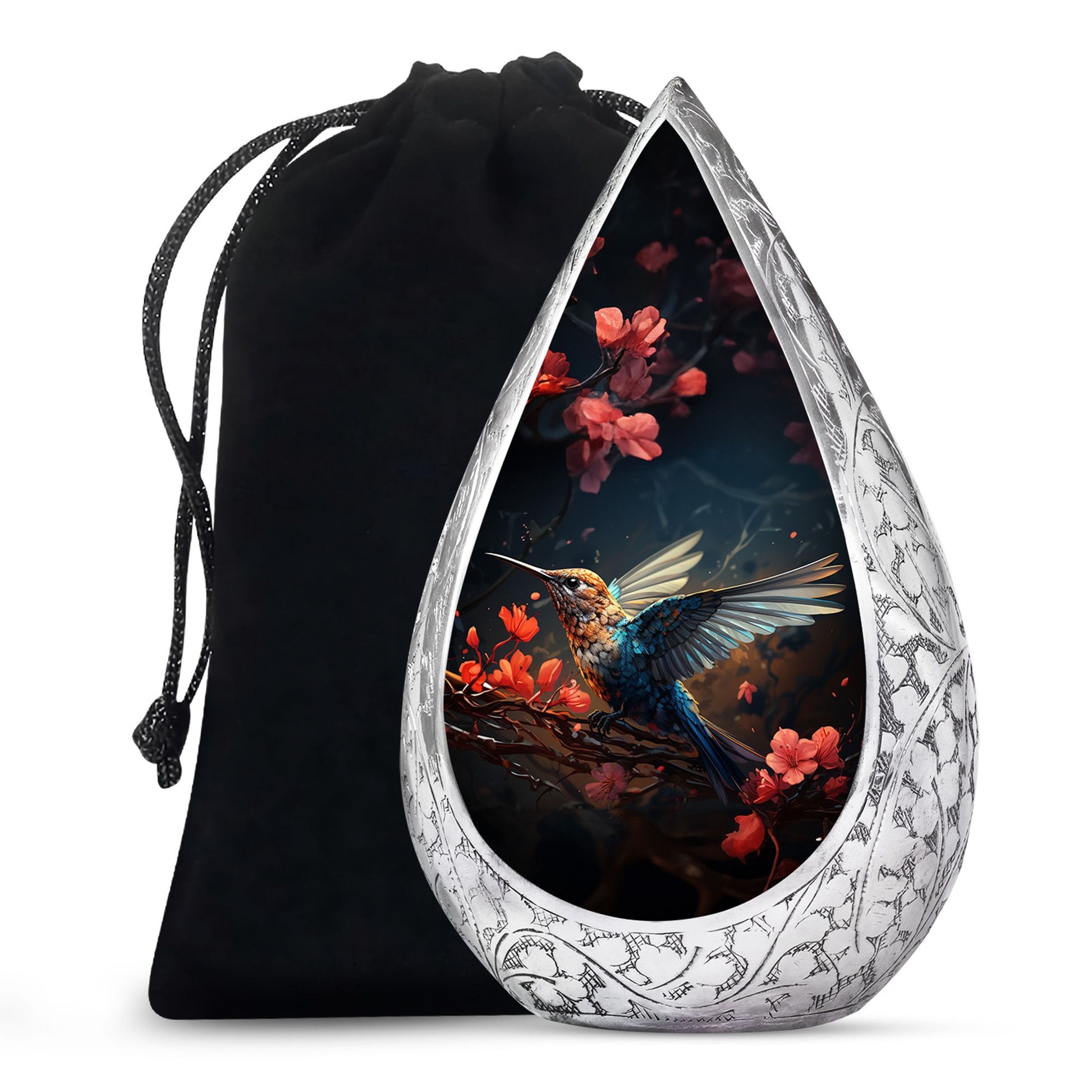 Mystic Hummingbird Cremation Urn - Scenic Ashes Urn For Human Ashes