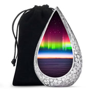 Aurora Borealis Night Memorial Urn - Beautiful Cremation Urn For Adults
