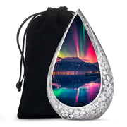 Aurora Borealis Funeral Urn - Northern Lights Memorial Urn For Human Ashes