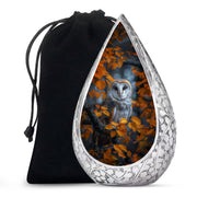 Autumn Owl Cremation Urn - Elegant Funeral Urn For Human Ashes