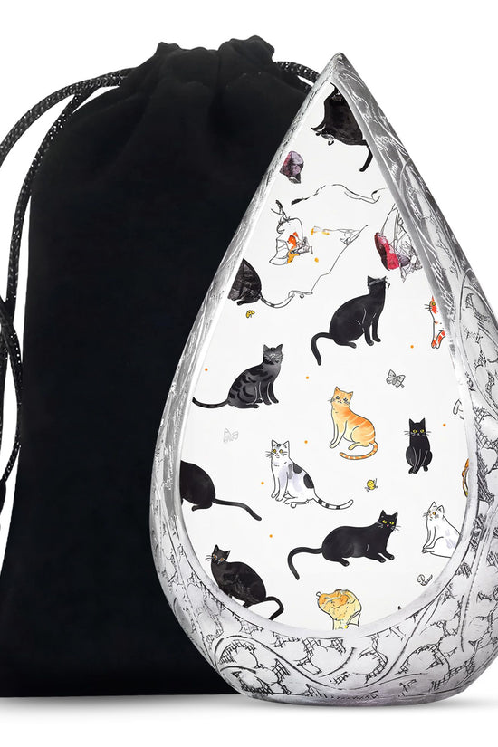 Artistic Pet Funeral Urn - Unique Pet Memorial Urn For Cat Ashes