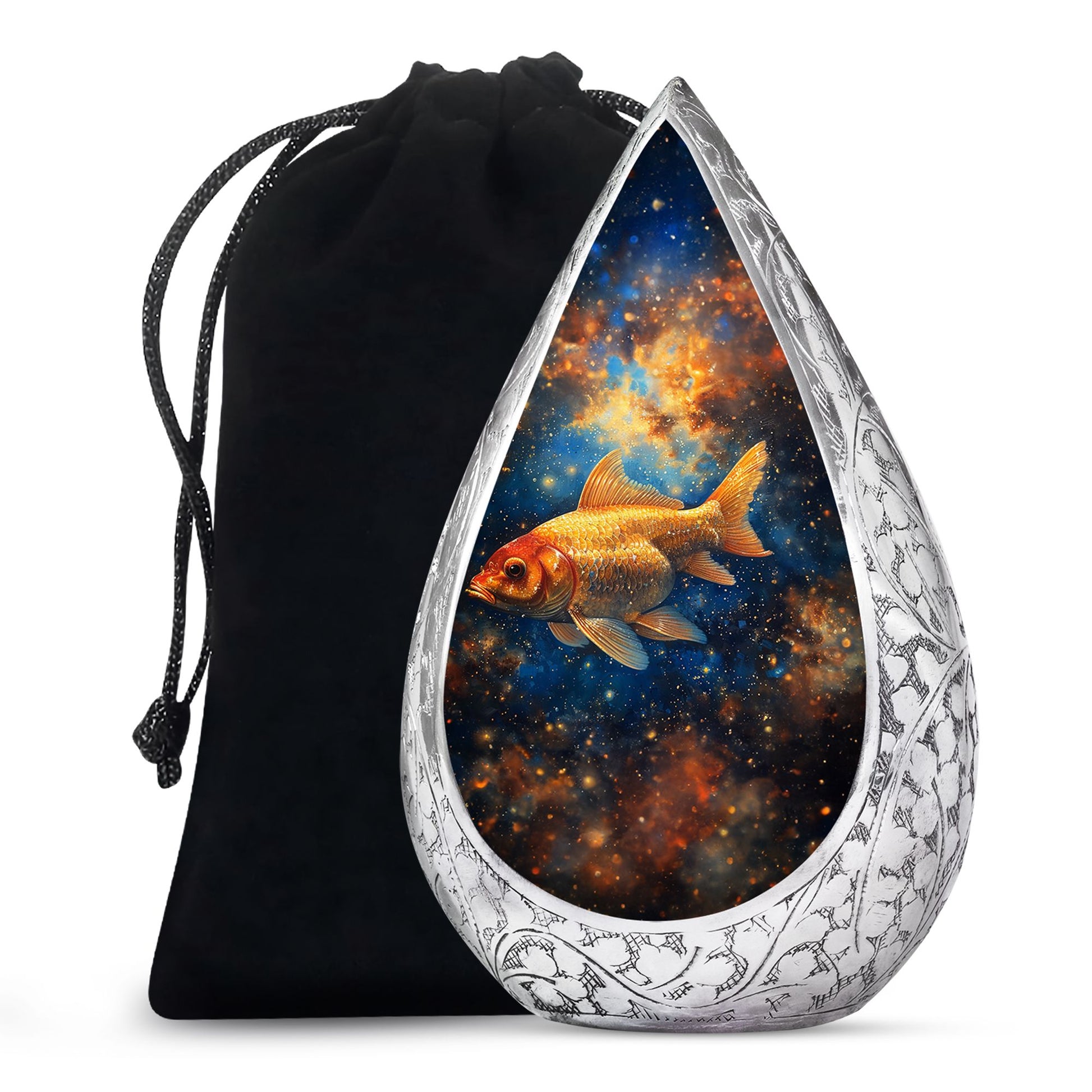 Ocean Fish Funeral Urn - Aluminium Cremation Urn For Adult Ashes