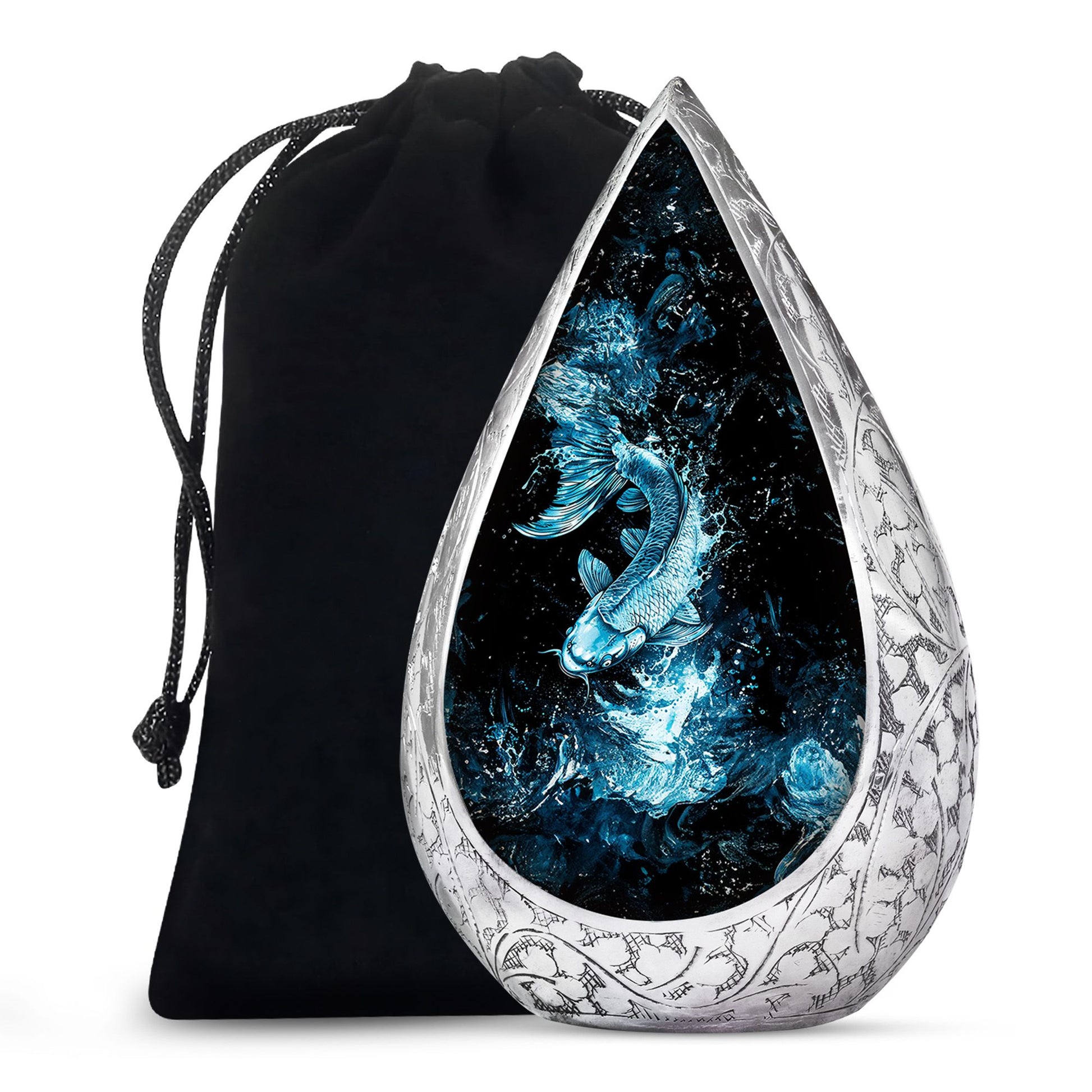 Fish Cremation Urn For Ashes - Nature Burial Urn For Human Ashes